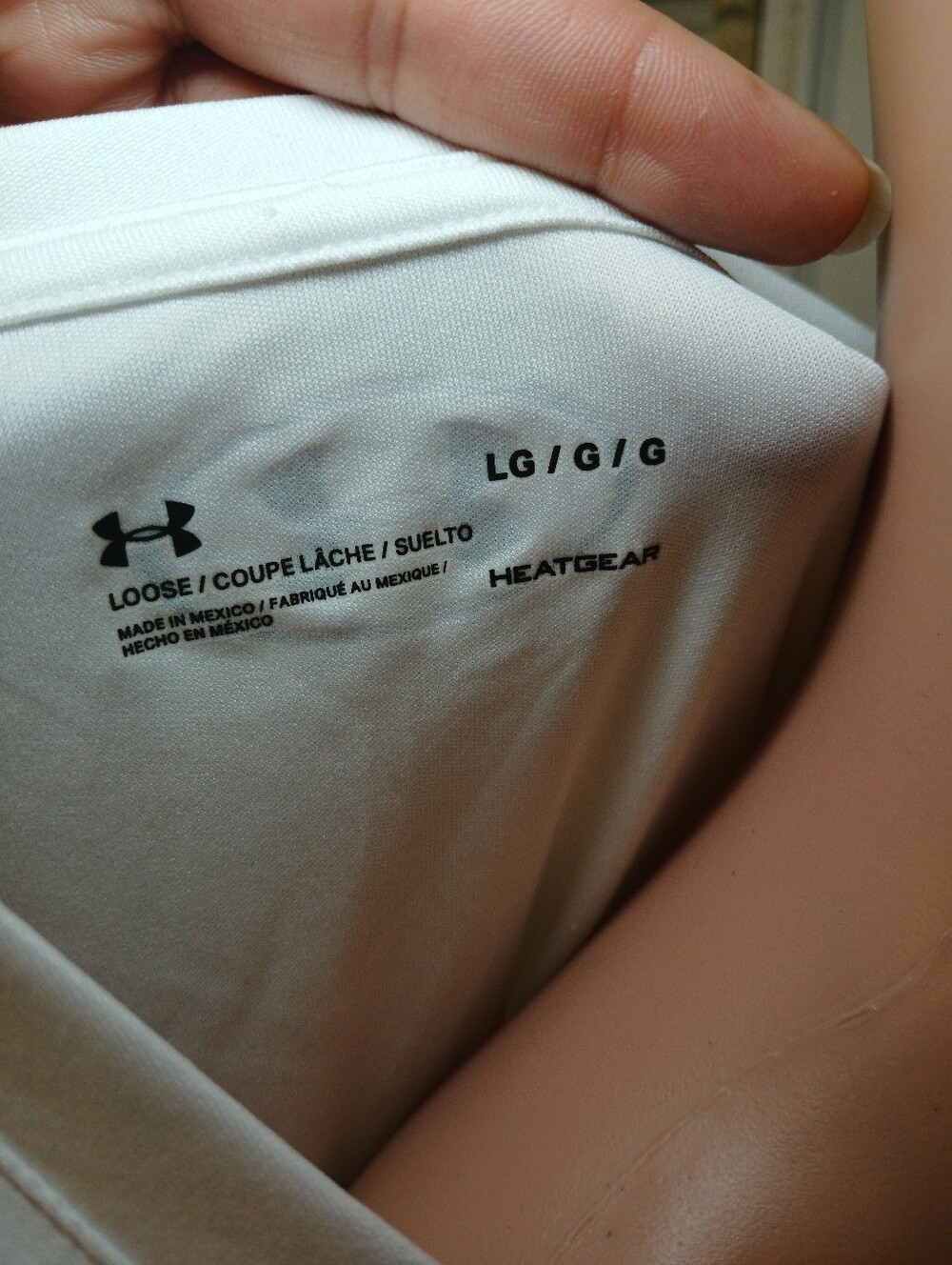 Under Armour White V-Neck Performance Tee - Picture 5 of 5